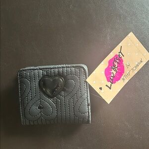 Betsey Johnson Black Heart Wallet -NWT